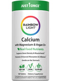 Rainbow Light Calcium with Magnesium and Vitamin D3 Tablets – Bone Health & Teeth Support, Vegetarian & Gluten Free (180 Count)