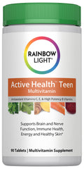 Rainbow Light Multivitamin for Teens - Fruit Punch (90 Tablets) | Gluten Free, Vegetarian