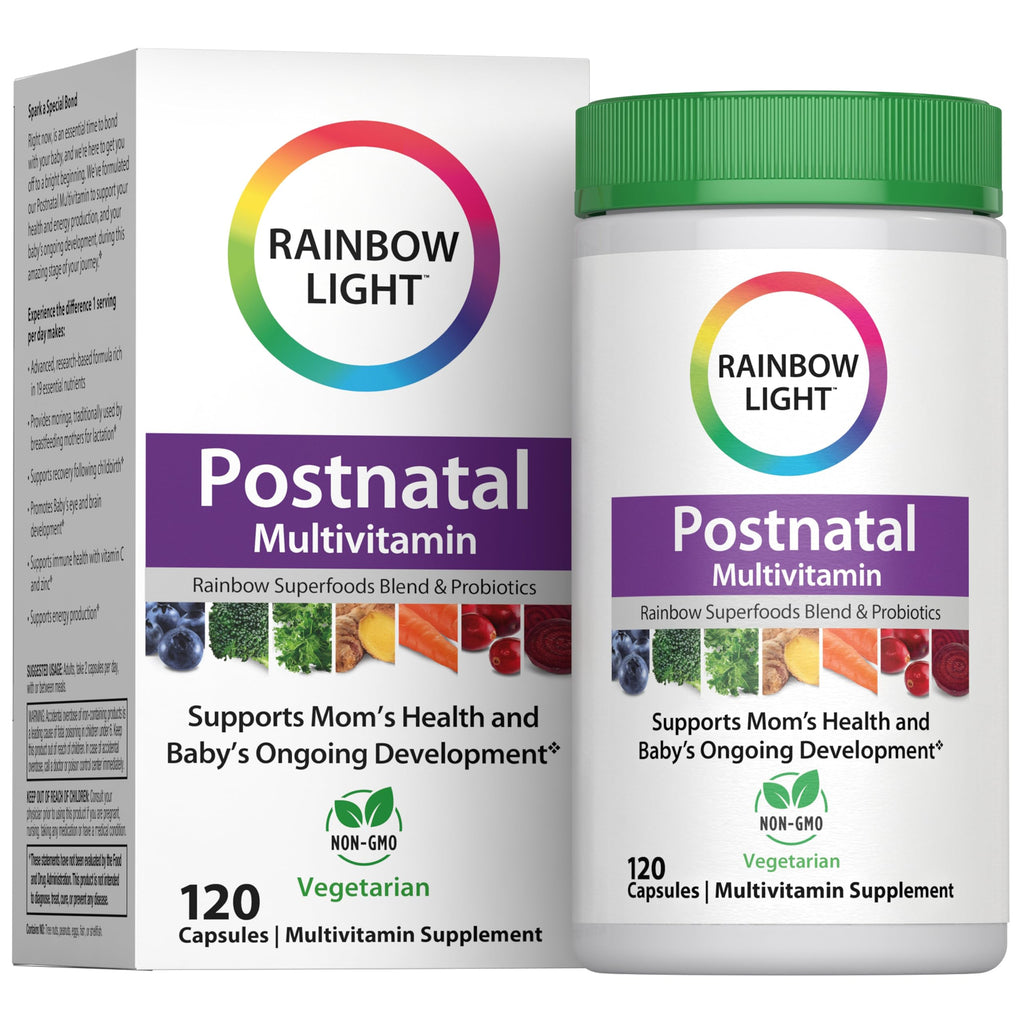 Rainbow Light Vibrance Postnatal Multivitamin for Women – 120 Capsules