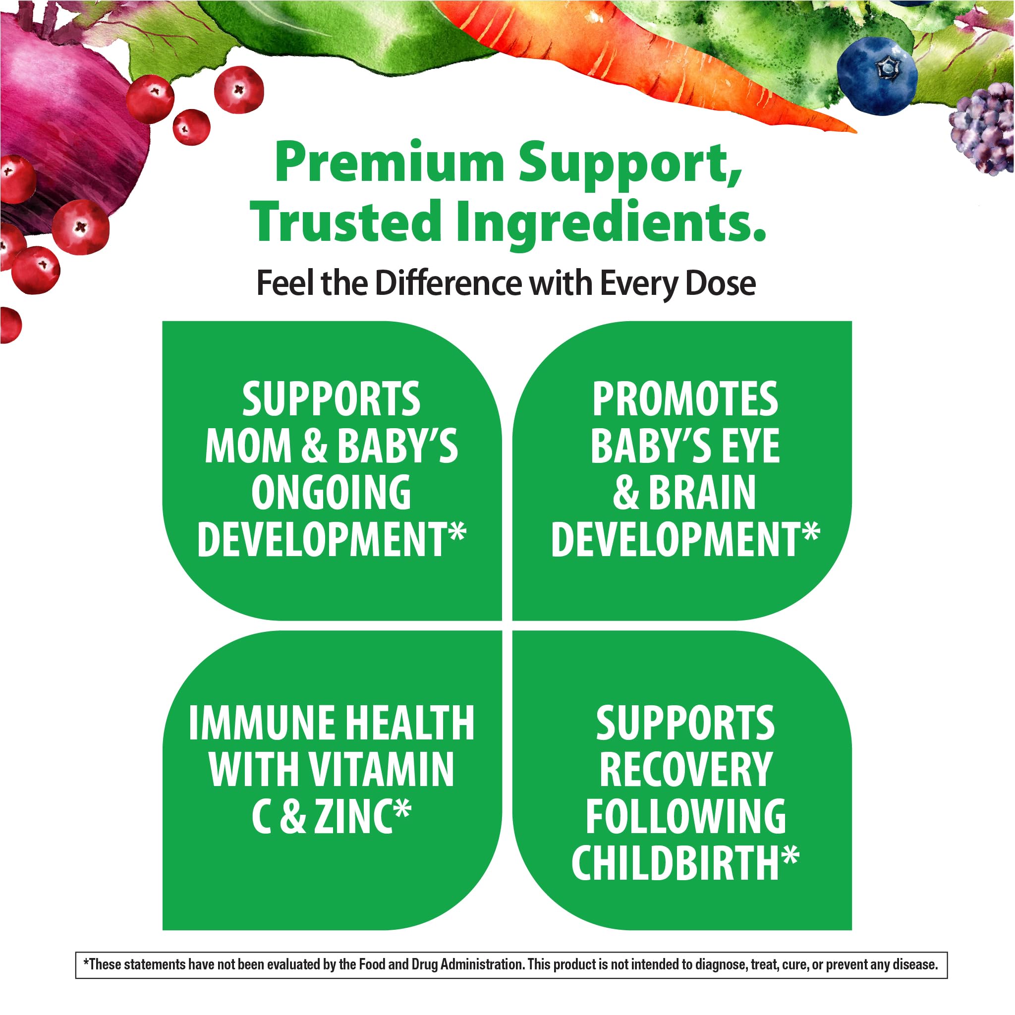 Rainbow Light Vibrance Postnatal Multivitamin for Women – 120 Capsules