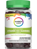 Rainbow Light Vitamin D3 Gummies 2000 IU – Immune Support, Vegan, Gluten Free