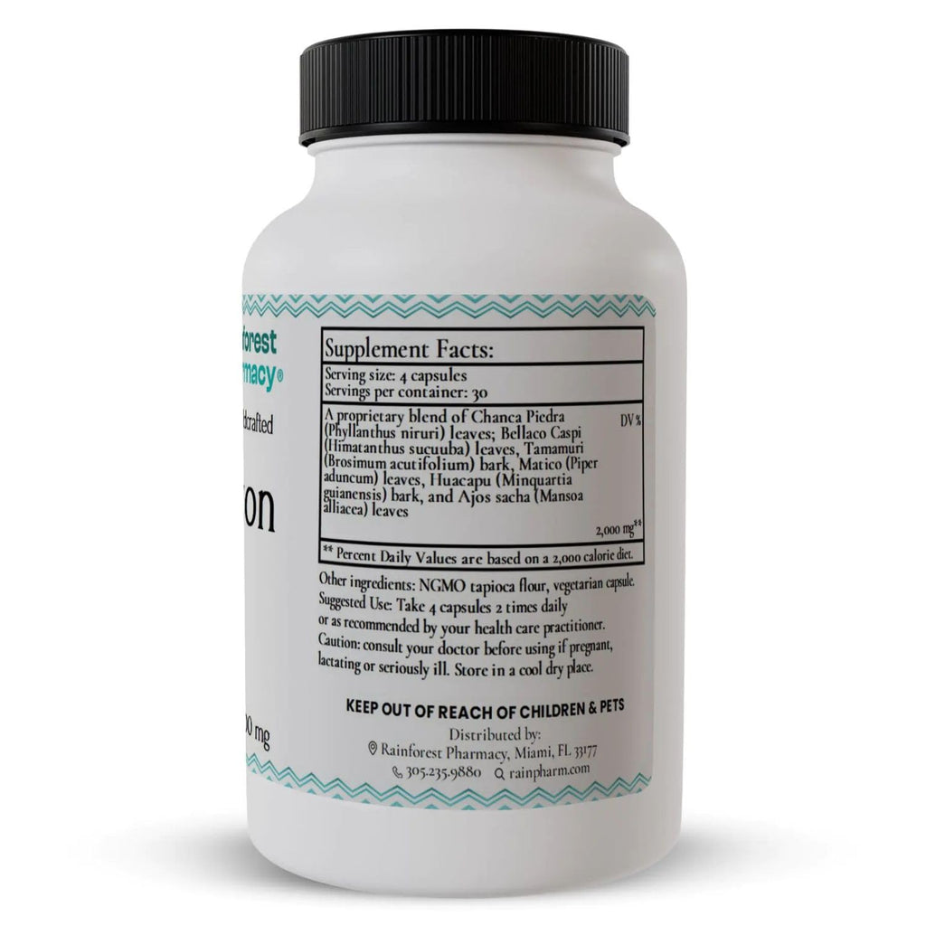 Rainforest Pharmacy Spiro Natural Herbal Supplement - 120 Vegetarian Capsules (500 mg) - Wildcrafted Amazonian Herbs - Non-GMO