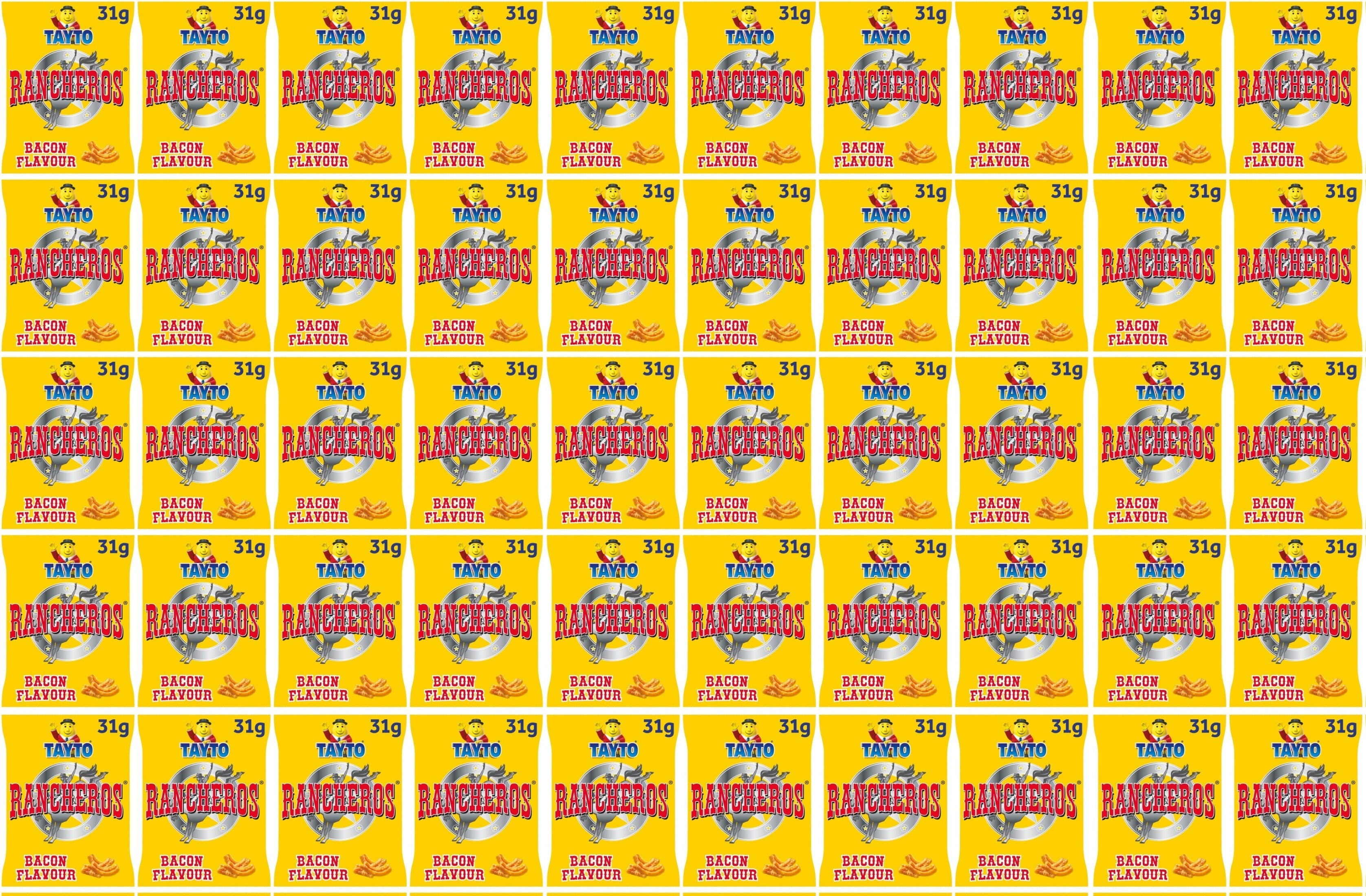 50 x Tayto Rancheros Bacon Flavour 31G