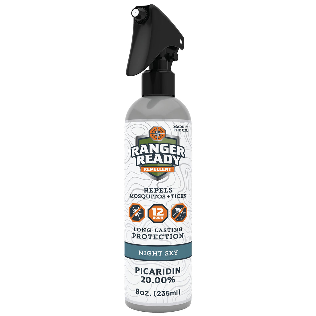 Ranger Ready Picaridin Night Sky Bug Spray – Deet-Free Tick & Mosquito Repellent (8 oz)