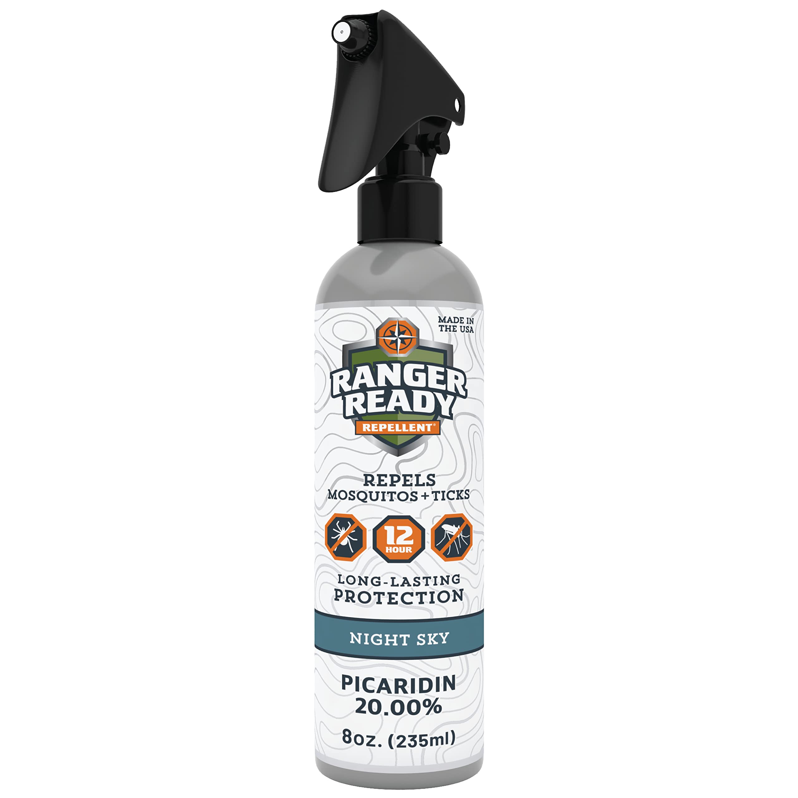 Ranger Ready Picaridin Night Sky Bug Spray – Deet-Free Tick & Mosquito Repellent (8 oz)