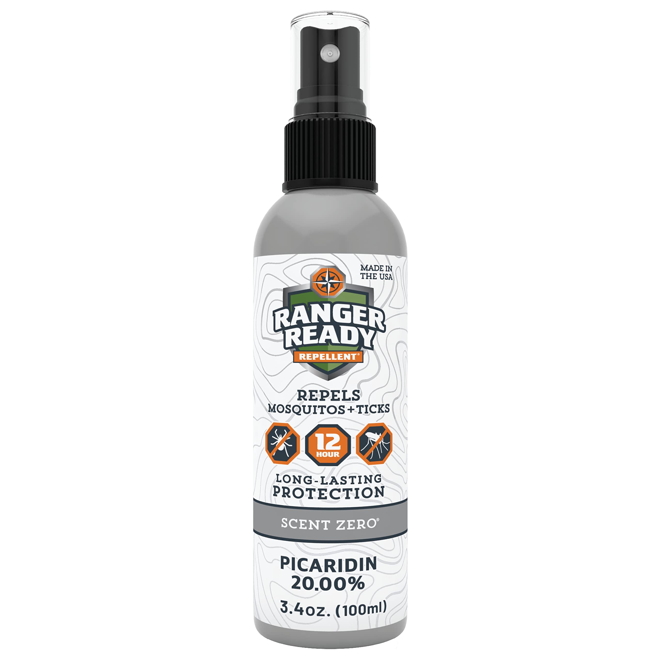 Ranger Ready Picaridin Insect Repellent Spray – Scent Zero, 3.4 oz