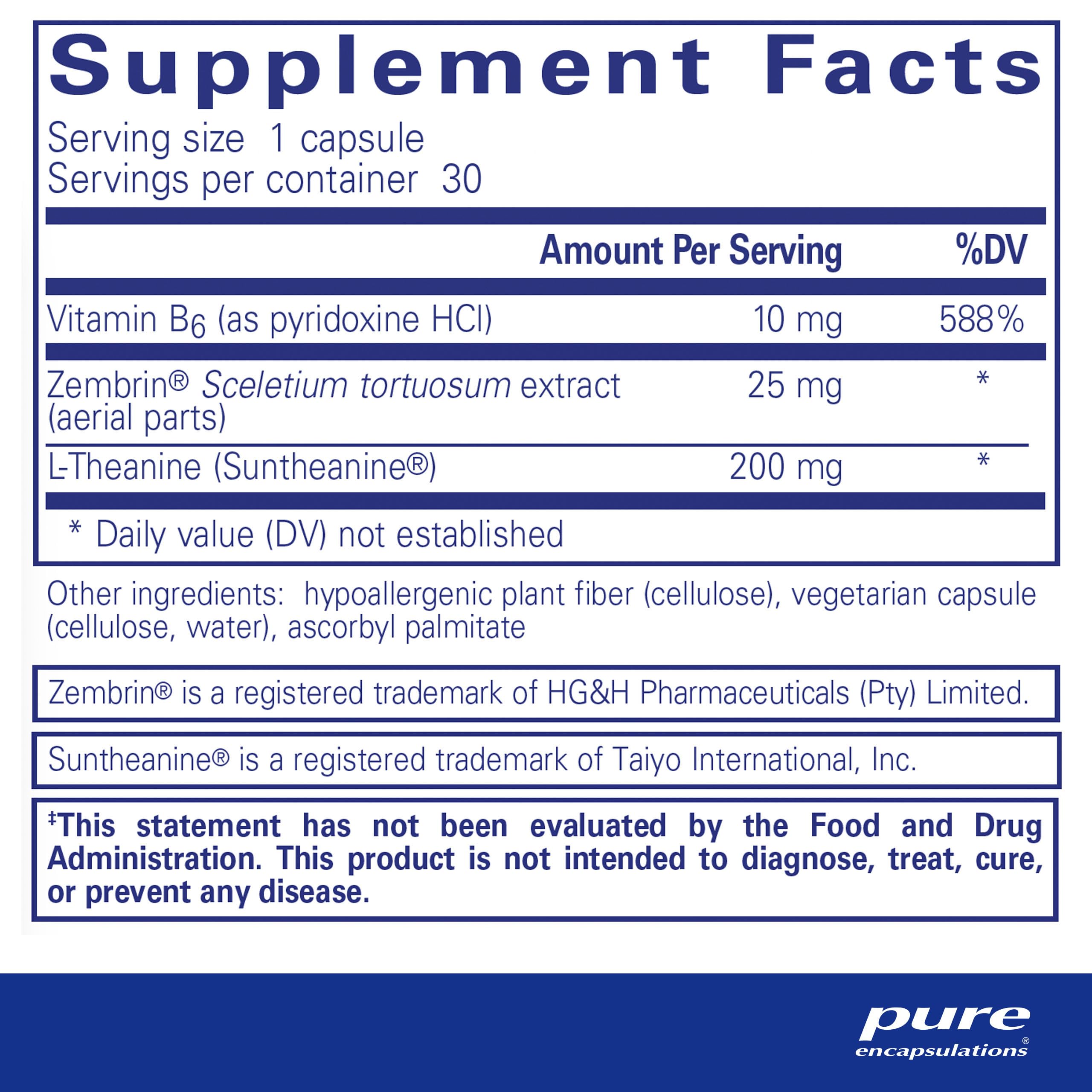 Pure Encapsulations Rapid Calm – Stress & Sleep Support with Zembrin & Suntheanine