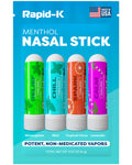 Rapid-K Nasal Sticks 4 Pack – Mint, Lavender, Tropical & Wintermint Inhalers for Quick Breathing Comfort