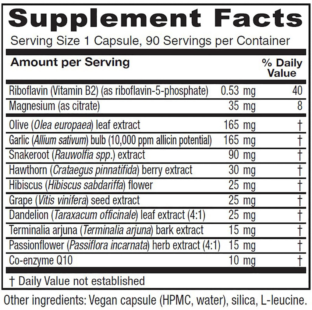 Vitanica Rauwolfia Extra - Heart Health Supplement with Magnesium, CoQ10 & Snakeroot (90 Vegan Caps)