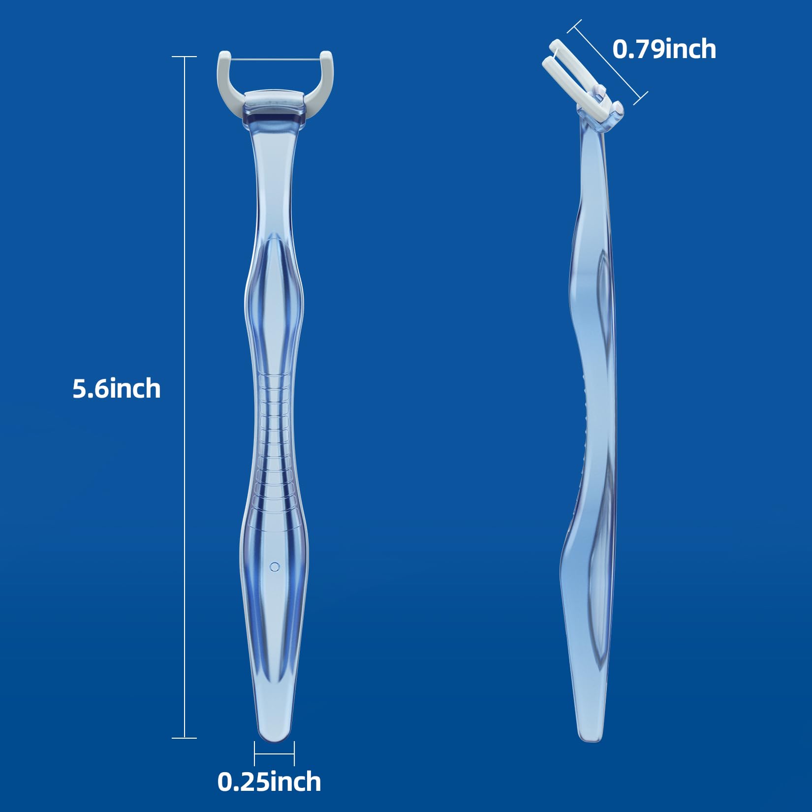 RAZOKO Dental Flosser Kit – Extra-Strong, 2 Handles, 240 Refills, PFAS-Free