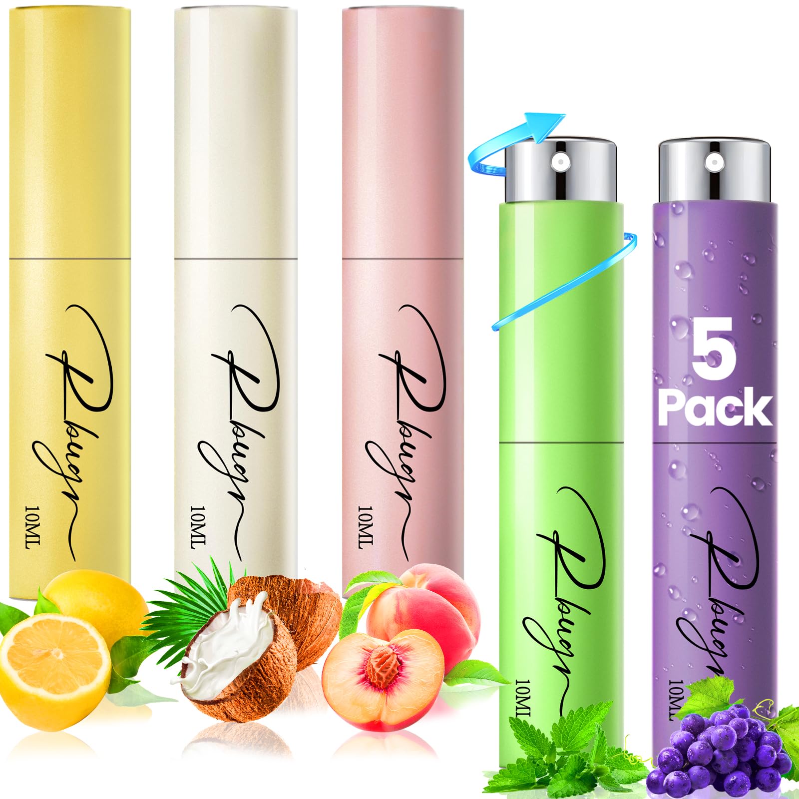 RBUGR Breath Spray 5 Pcs Pack – Fresh Breath, Portable Dry Mouth Spray (10 ml/0.33 fl oz)