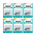 REACH Cool Mint Dental Floss – Fresh Mint, PFAS Free, 6 Pack, 55 yd
