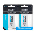 REACH Waxed Dental Floss Unflavored - 200 Yards, 2 Pack, PFAS-Free, Shred-Resistant