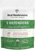Real Mushrooms 5 Defenders Mushroom Complex – 5-Mushroom Beta Glucans (45 Servings)