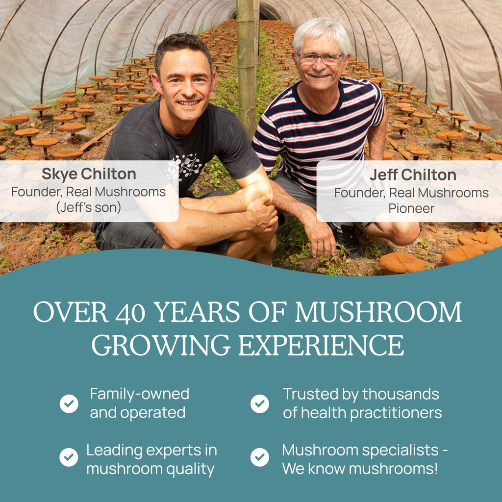 Real Mushrooms Vitamin D2 from Shiitake & Agaricus – 1000 IU, Vegan, Organic