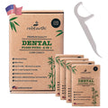 rebEarth Mint Flavored Dental Floss Picks – 200 Count, 2-in-1 Plant-Based