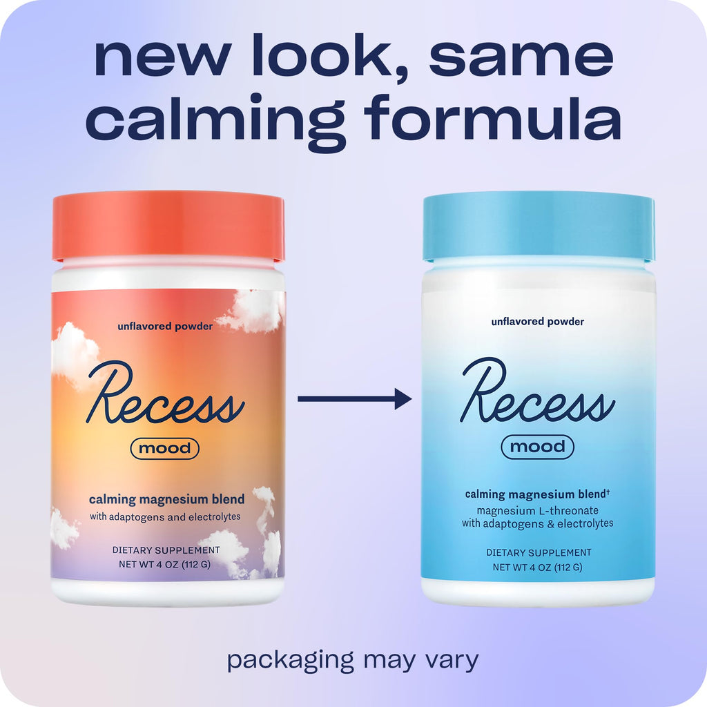 Recess Mood Powder – Calming Magnesium L-Threonate + Passion Flower & L-Theanine