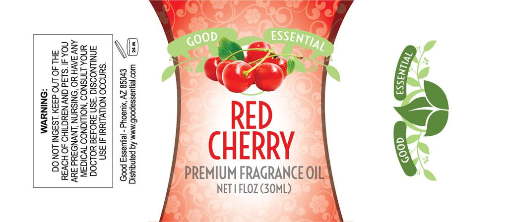 Good Essential Red Cherry Fragrance Oil - 1 fl oz for Diffusers, Candles, Soaps & Perfume