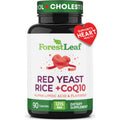 Red Yeast Rice 1215 mg Capsules – Extra Strength with CoQ10, Alpha Lipoic Acid & Organic Flaxseed | Non-GMO 90 Veggie Caps