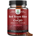 Red Yeast Rice with CoQ10 - 1200 mg Heart Health & Cholesterol Support - 60 Capsules