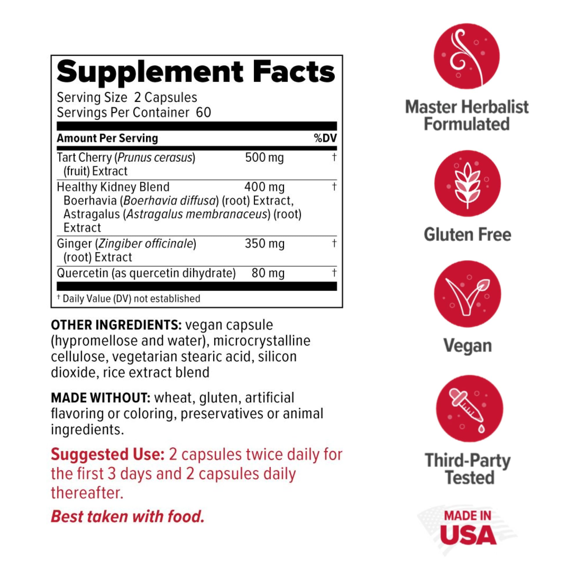 Redd Remedies Gouch! — Joint & Uric Acid Support with Tart Cherry & Quercetin | 120 Vegan Capsules