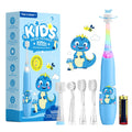 ReDISEN Kids Electric Toothbrush – Sonic for Toddlers | 2-Min Timer, Blue Dinosaur