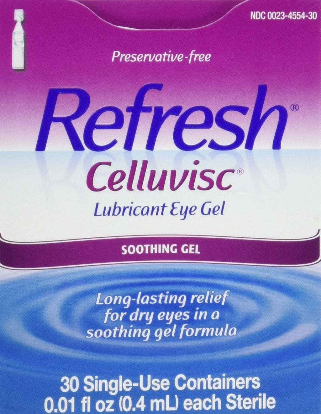 Refresh Celluvisc Lubricant Eye Gel – 3 Pack, 30 Single-Use Containers