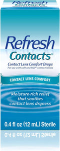 Refresh Contacts Lubricant Eye Drops 0.4 oz Sterile 5 Pack | Lens Comfort