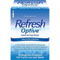 Refresh Optive Preservative-Free Lubricant Eye Drops for Dry Eyes — 30 Count, On-the-Go Single-Use Vials