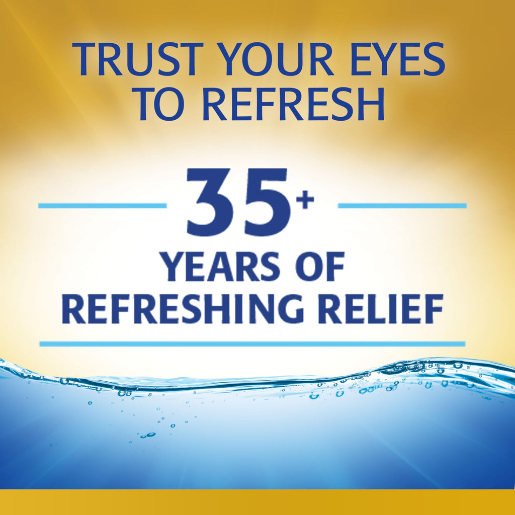Refresh Optive Mega-3 Preservative-Free Eye Drops | 60 Single-Use Vials