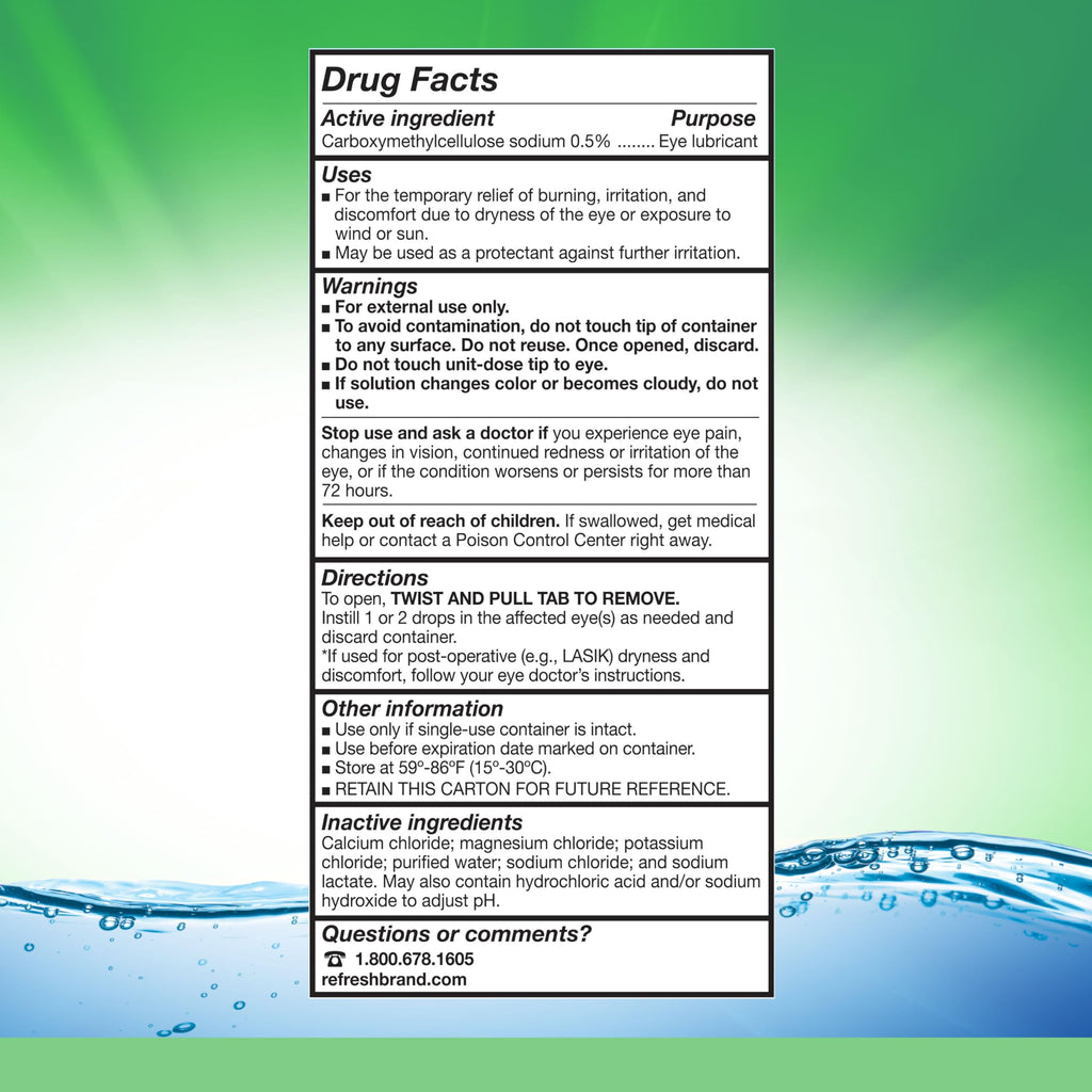 Refresh Plus Preservative-Free Eye Drops — 30 Count, Single-Use Vials