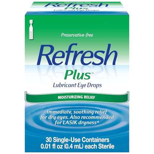 Refresh Plus Preservative-Free Eye Drops — 30 Count, Single-Use Vials