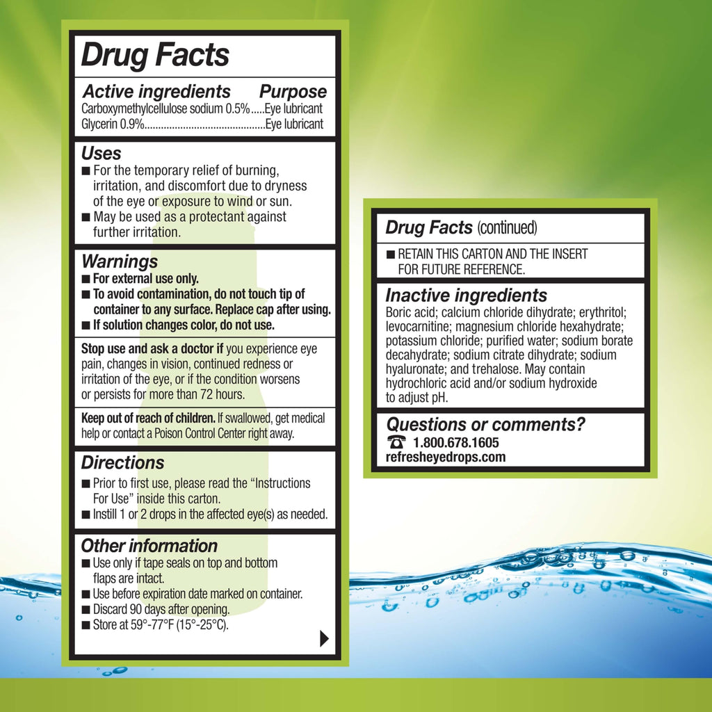 Refresh RELIEVA PF Xtra Preservative-Free Artificial Tears — Fast Eye Relief, 0.33 fl oz