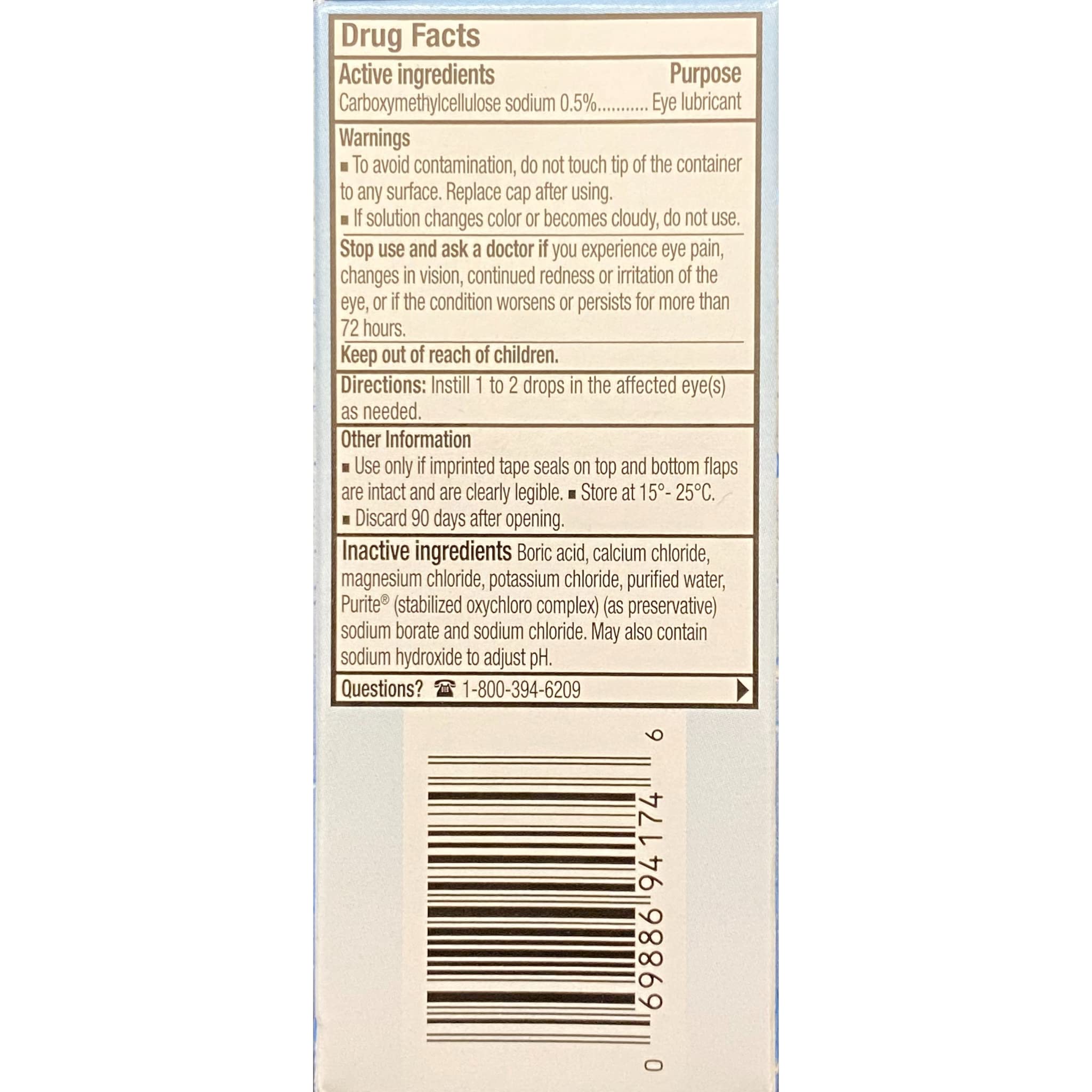 Refresh Tears Lubricant Eye Drops – 4x15 ml + 1x5 ml | Gentle Eye Moisture & Comfort