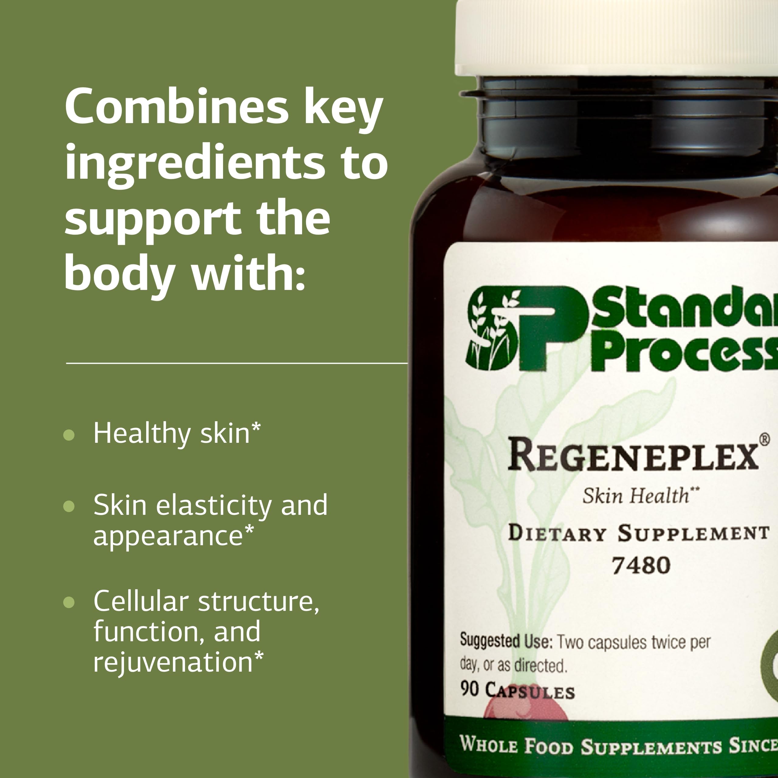 Regeneplex Skin Health Supplement – Vitamin C & Zinc | Gluten-Free | 90 Capsules