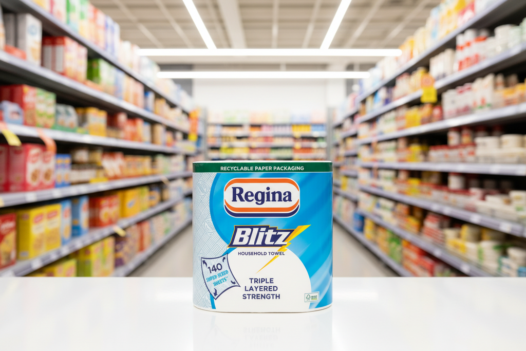 4 x Regina Blitz Household Towel 2 PK