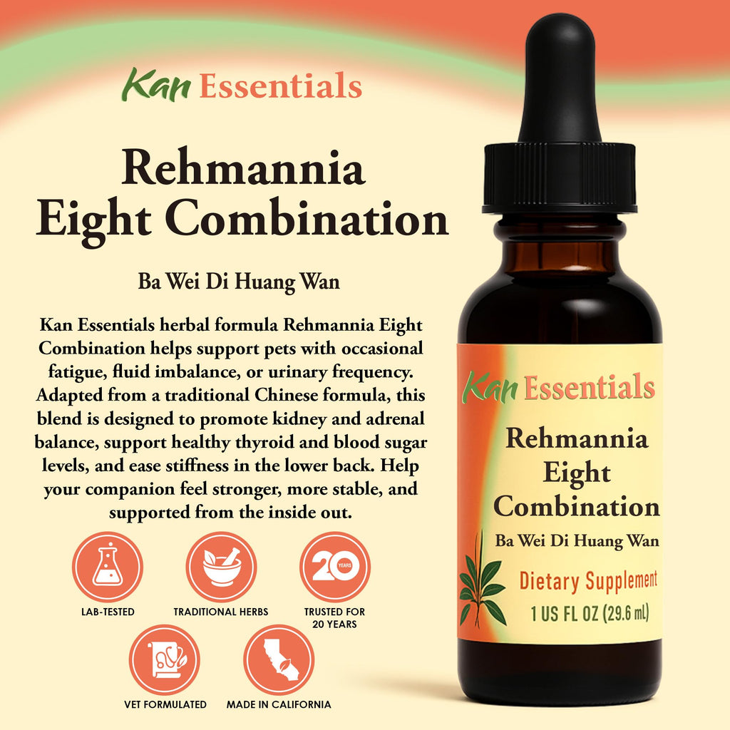 Kan Herbs Rehmannia Eight – Chinese Herbal Blend for Dogs & Cats | Kidney Health & Vitality