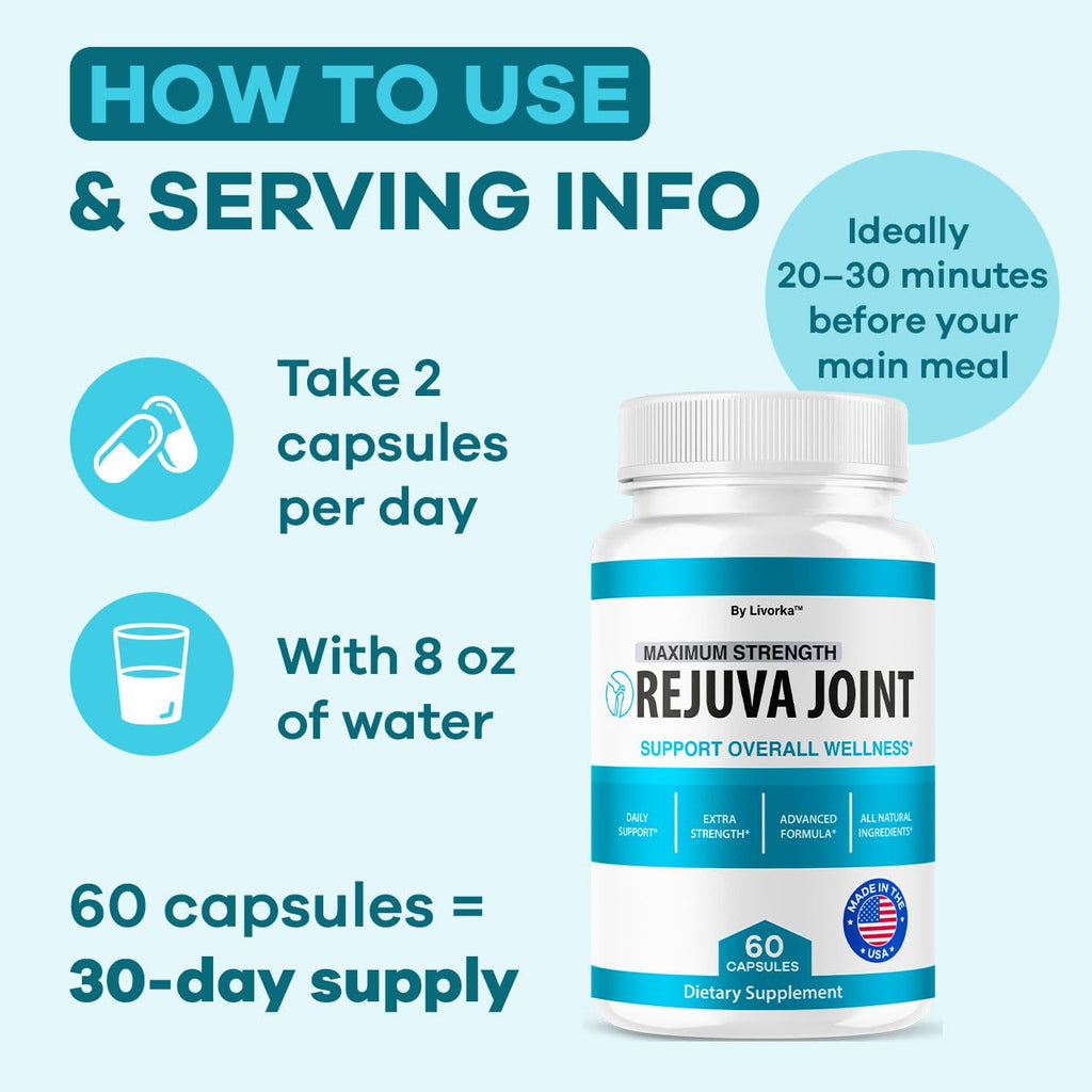 2 Pack Rejuva Joint – Official RejuvaJoint Supplement for Joint Support