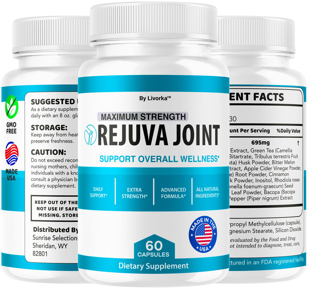 (3 Pack) Rejuva Joint – Advanced Formula Joint Support Pills, 180 Capsules