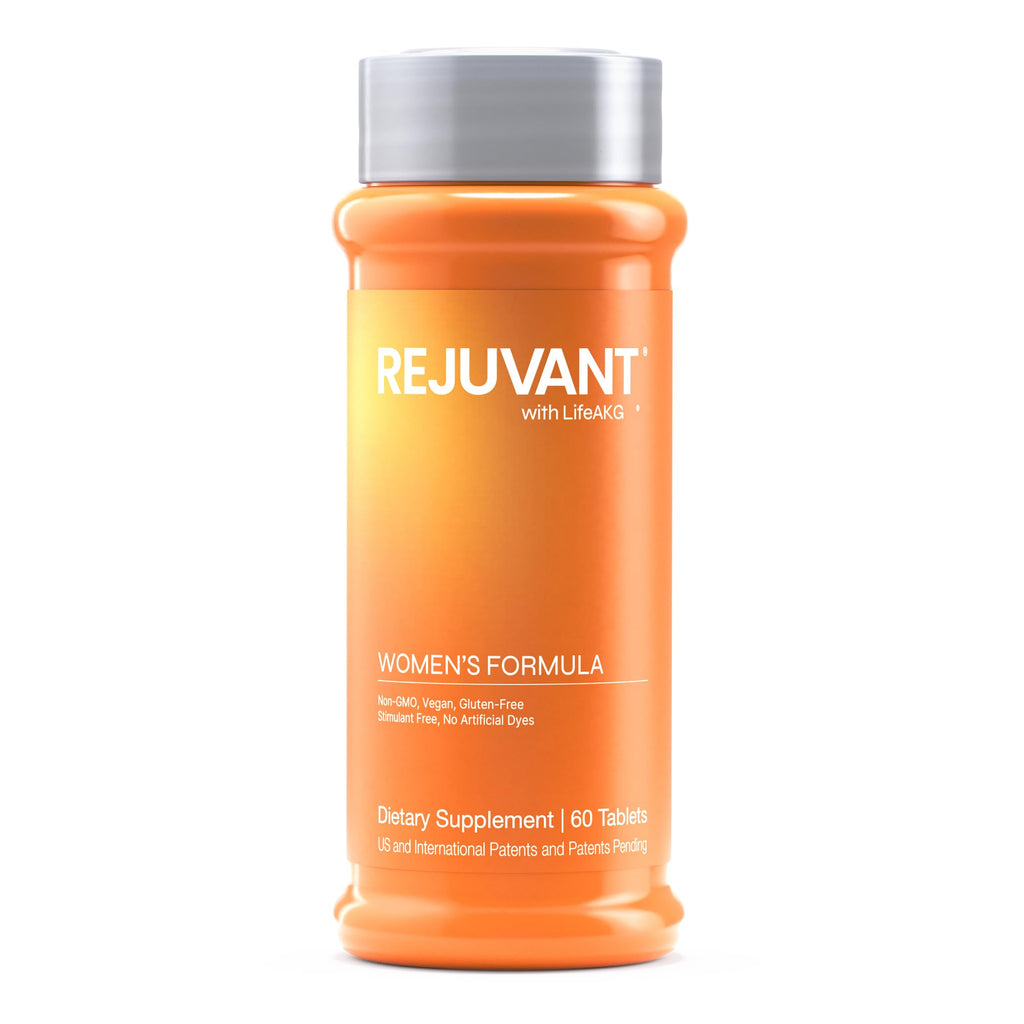 Rejuvant Women's AKG Longevity Supplement 1000MG Ultra-Pure Calcium Alpha-Ketoglutarate – Coated Tablets, 60 Count