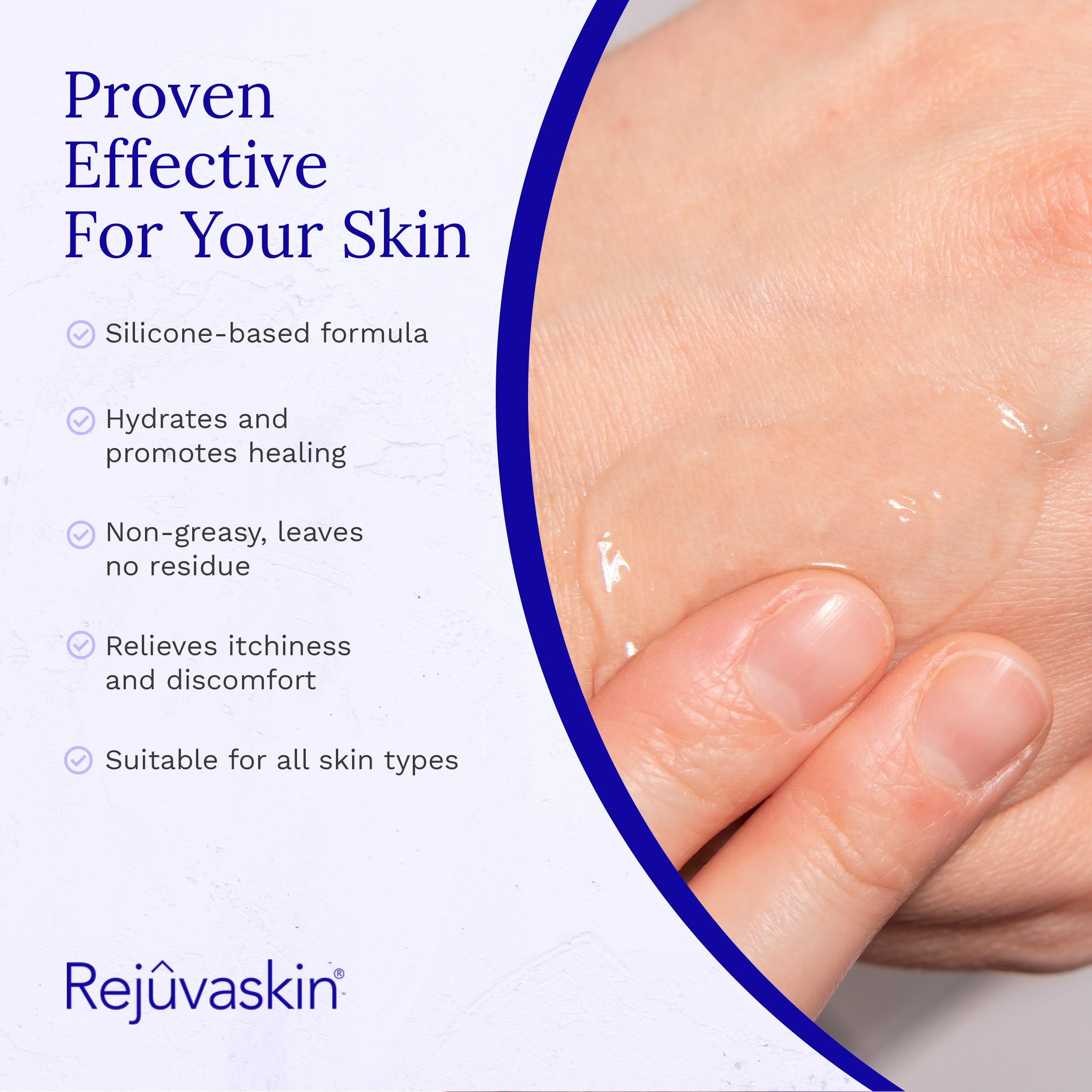 RejuvaSil Silicone Scar Gel by Rejuvaskin | Smooths Scars & Soothes Itching