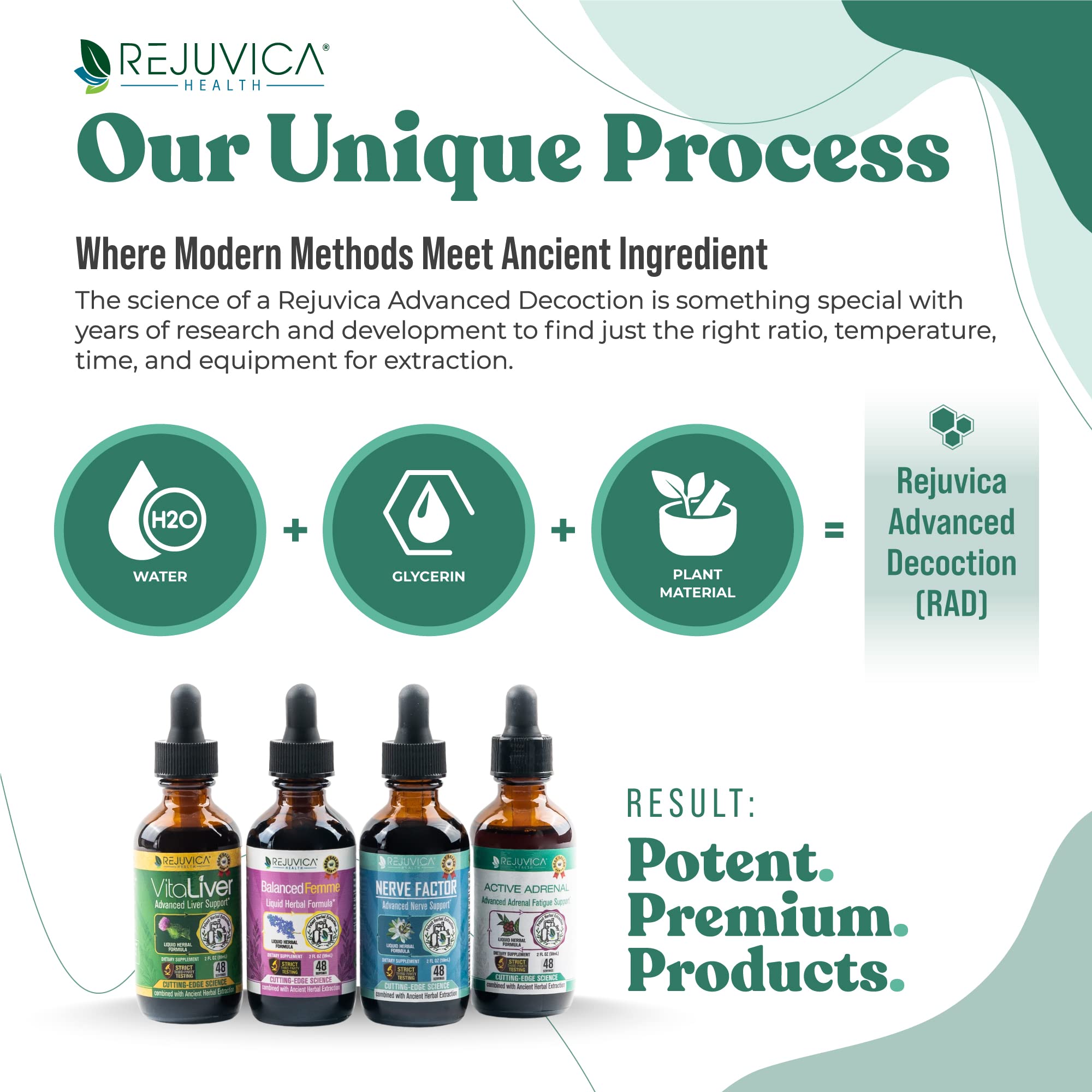 Rejuvica Health Active Adrenal - Advanced Adrenal Support Tincture - Liquid for Easy Absorption