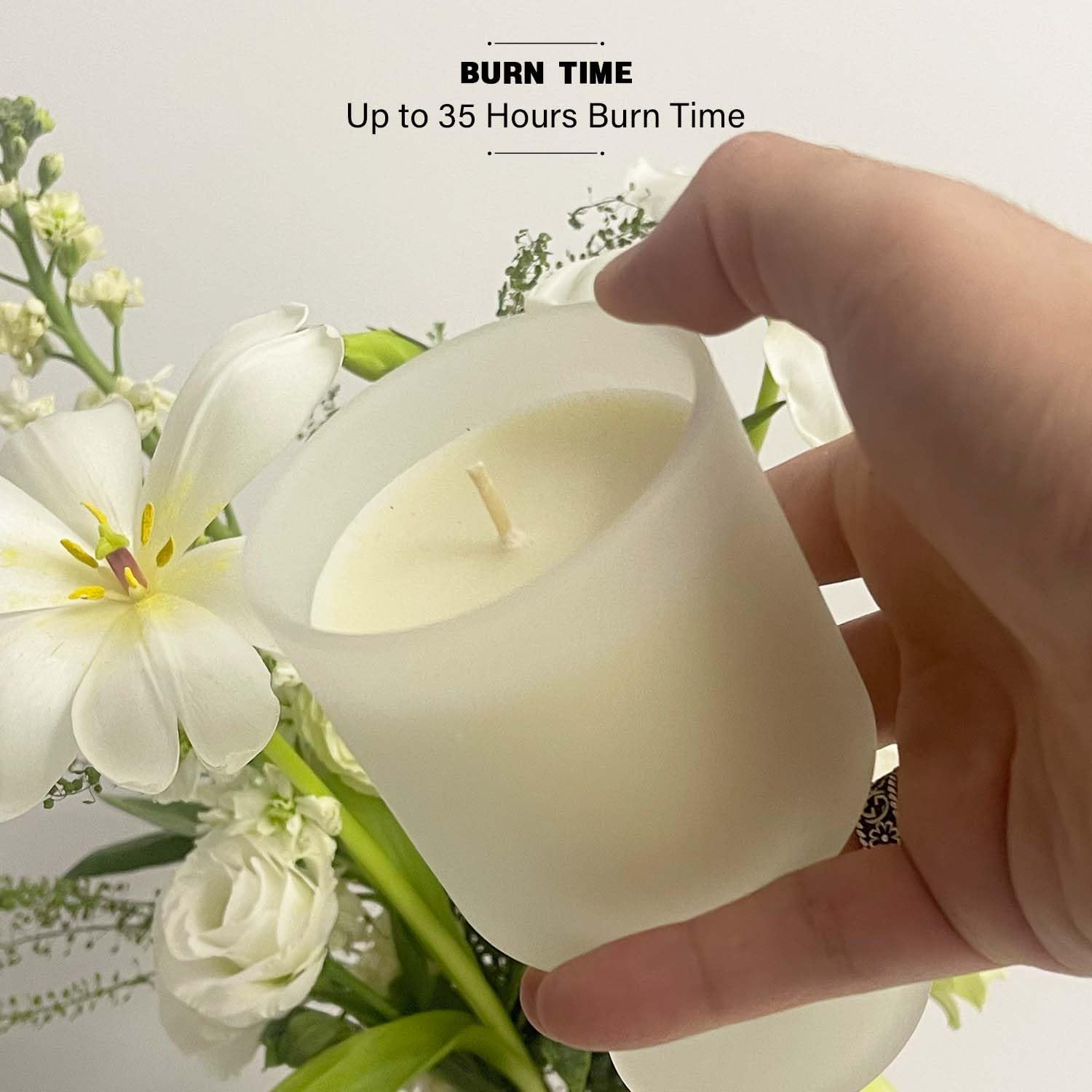 REKMO AMOY LANGYE Luxury Lemon & Basil Soy Candle – 6 oz, Non-Toxic, Long-Lasting Burn