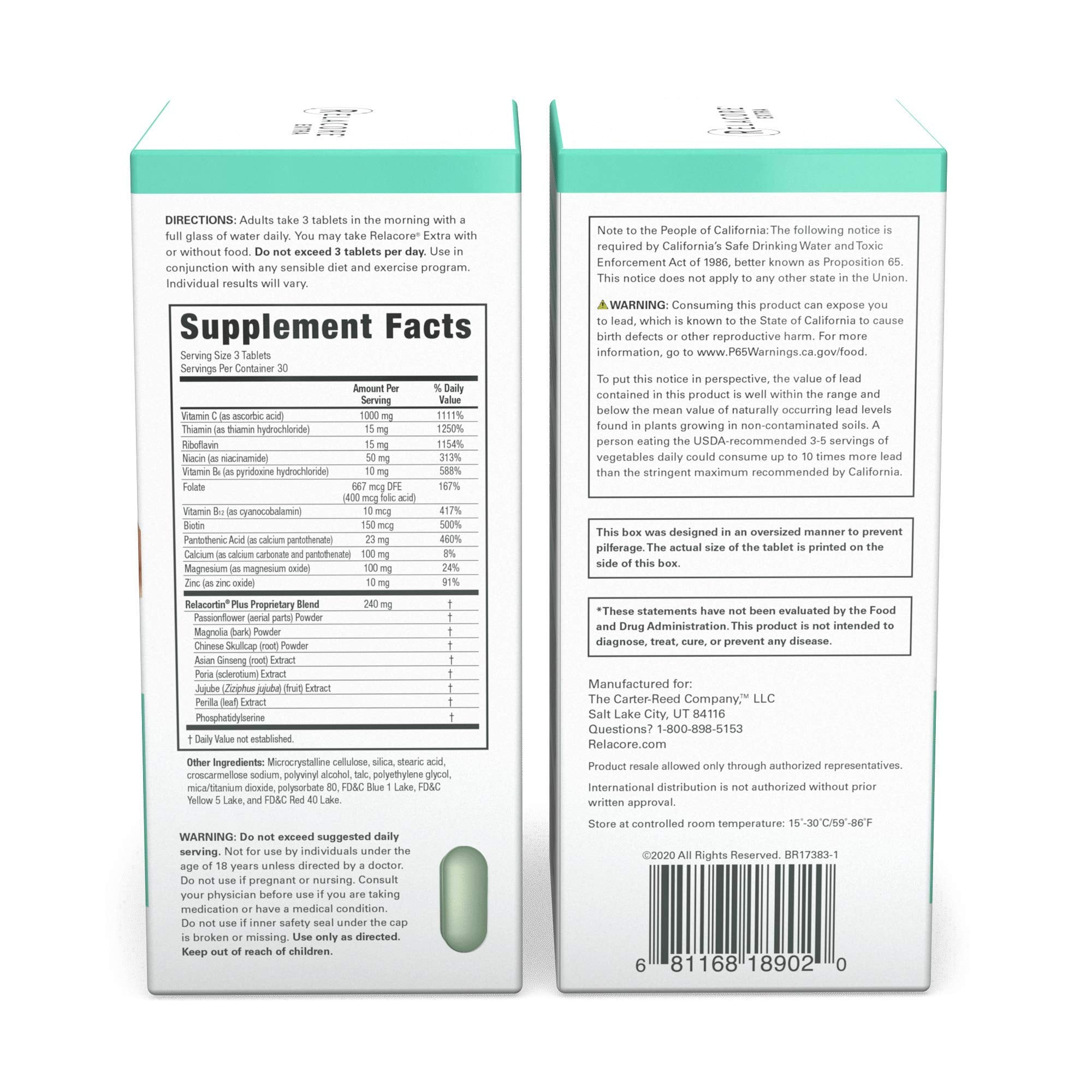 Relacore Extra Max Strength for Women - Cortisol Support & Belly Fat Reduction