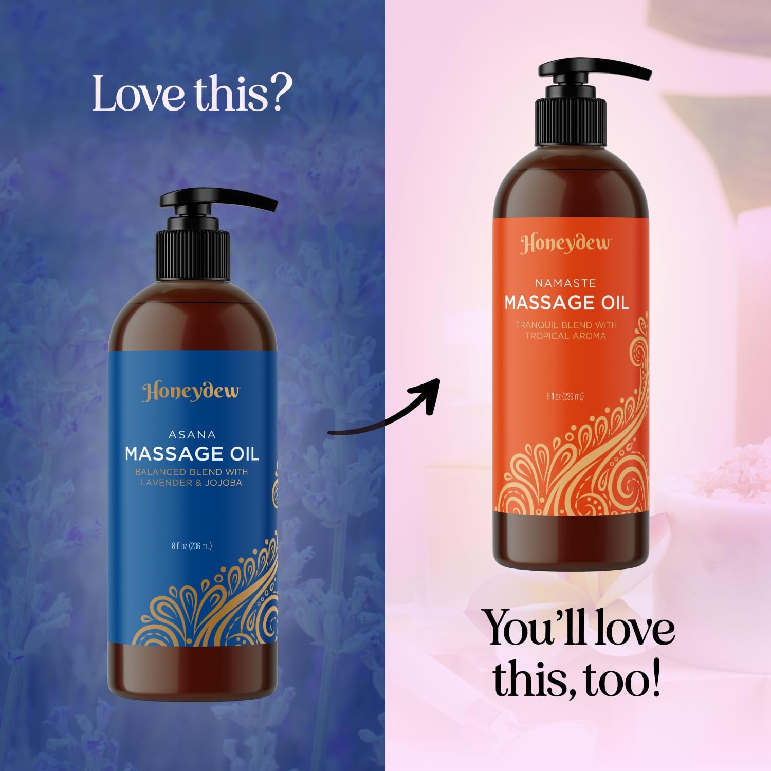 Relaxing Sore Muscle Massage Oil – Rosemary & Lavender, Sweet Almond | Vegan & Non-GMO
