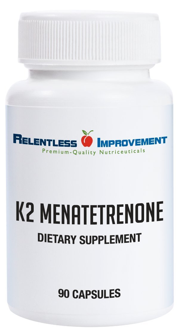 Relentless Improvement Vitamin K2 MK4 15,000 mcg — High-Potency, Soy-Free Vegi-Capsules