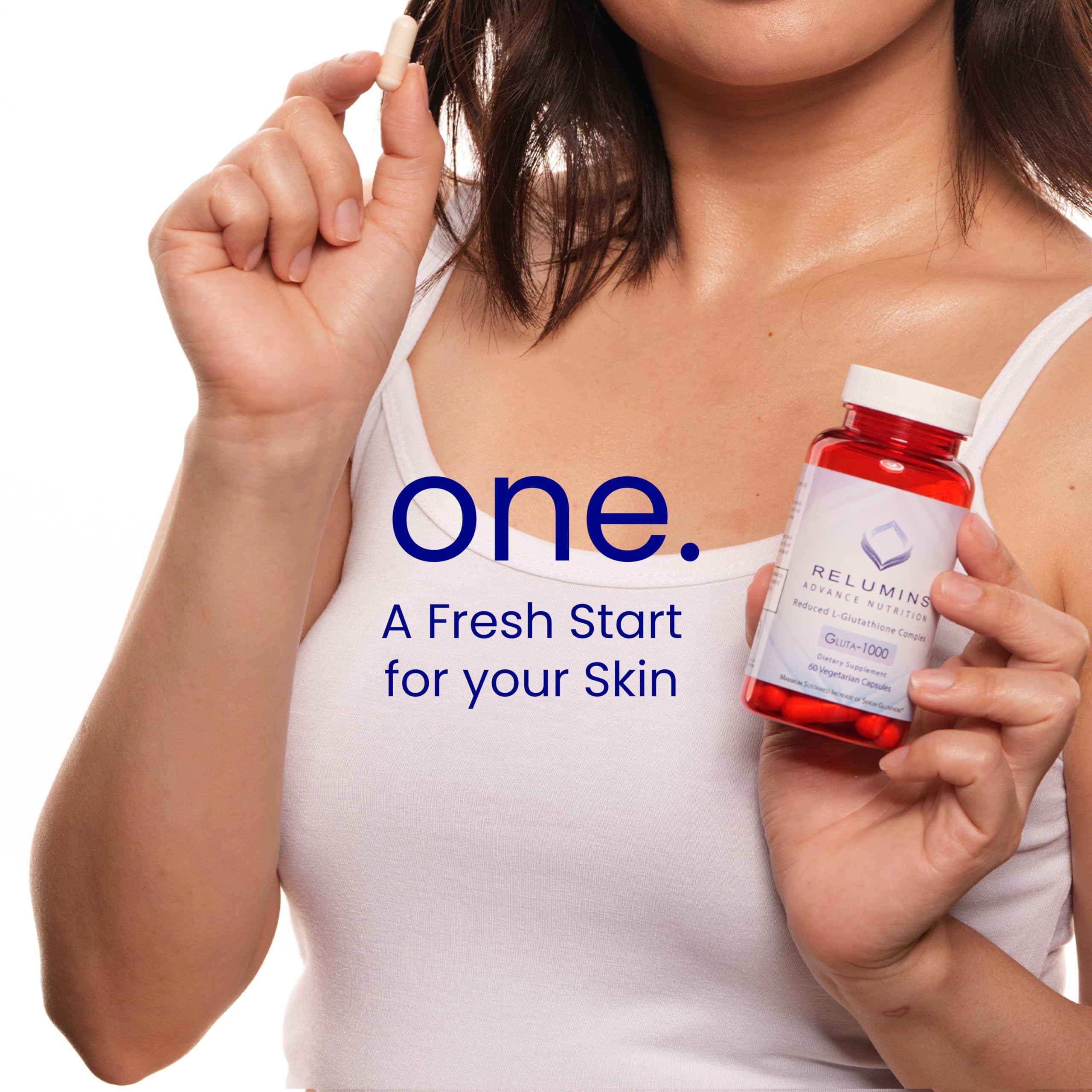 Relumins L-Glutathione 1000mg Complex with Alpha Lipoic Acid – 60 Caps x 3 Bottles