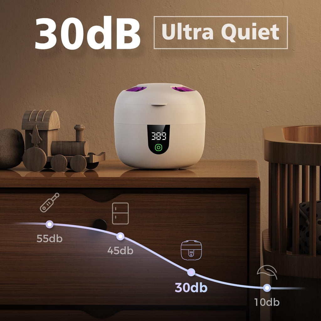 Waterproof Ultrasonic Retainer Cleaner – 45kHz, 180ml Tank, Digital Timer
