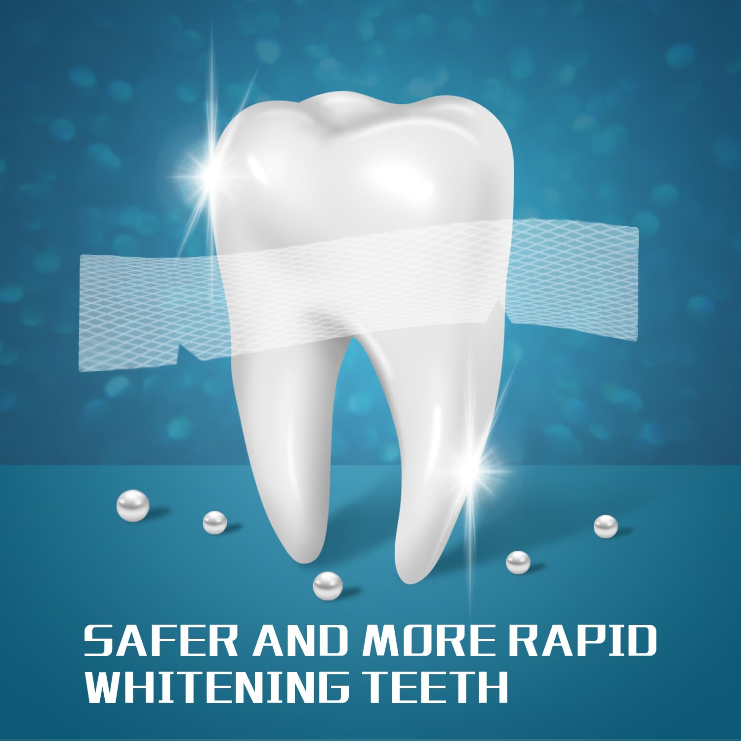 Teeth Whitening Strips – 14 Treatments, 28 Non-Slip Strips for Sensitive Teeth