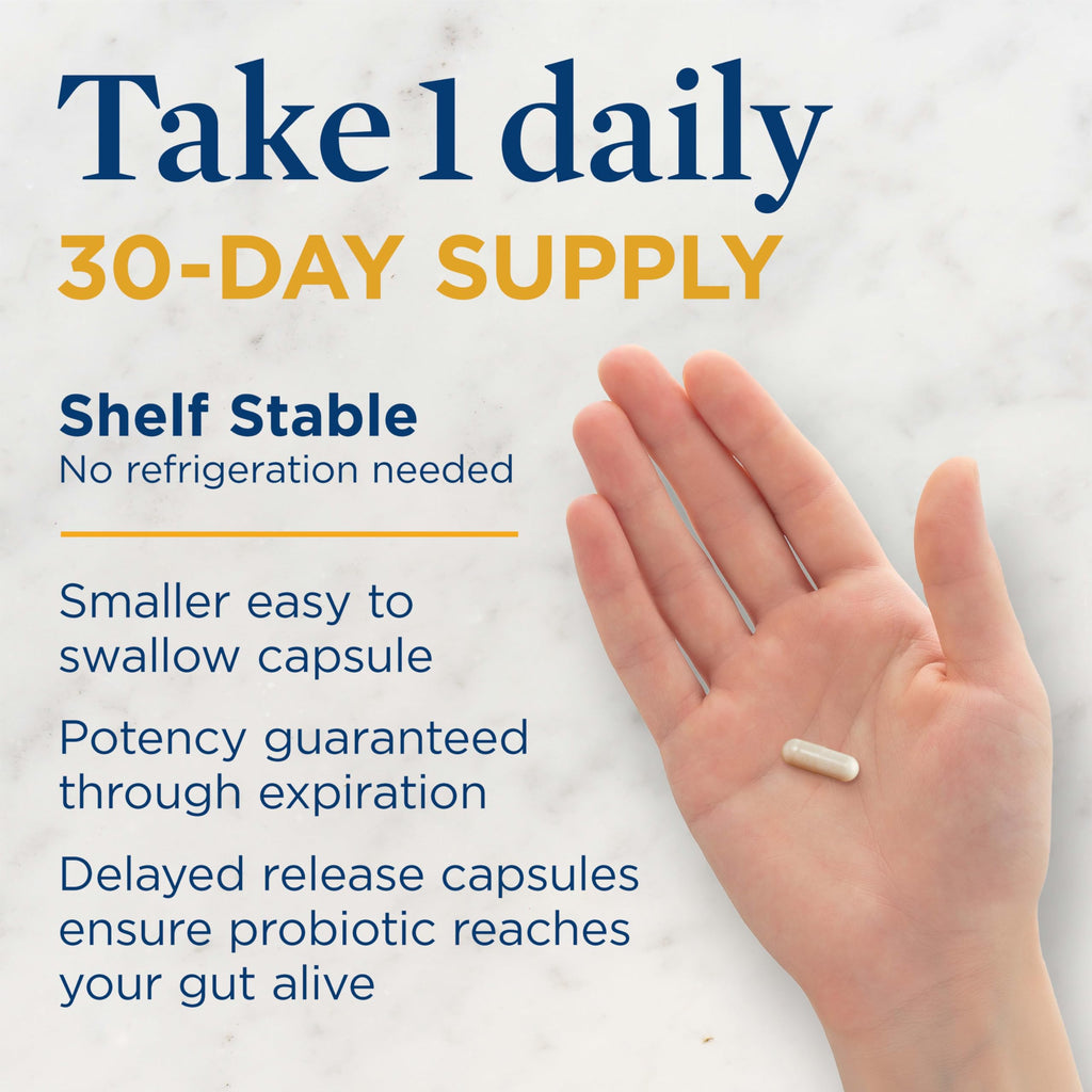 Renew Life Men's Care Probiotic Capsules – 90 Billion CFU, 12 Strains, 30 Count